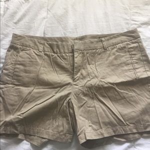 Plus size khaki shorts
